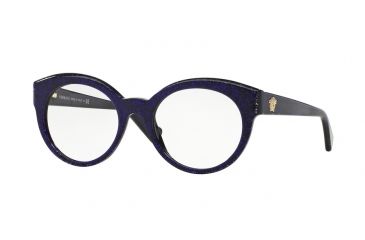 Image of Versace VE3217 Eyeglass Frames 5157-51 - Glitter Violet/violet Frame