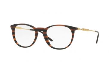 Image of Versace VE3227A Eyeglass Frames 5187-51 - Brown Rule Black Frame