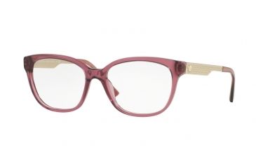 Image of Versace VE3240A Progressive Prescription Eyeglasses 5209-54 - Transparent Violet Frame