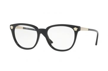 Image of Versace VE3242A Single Vision Prescription Eyeglasses GB1-54 - Black Frame