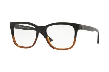 Image of Versace VE3243 Eyeglass Frames 5117-53 - Black / Havana Frame