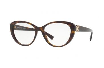 Image of Versace VE3246B Eyeglass Frames 108-52 - Dark Havana Frame