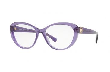 Image of Versace VE3246B Eyeglass Frames 5160-52 - Transparent Violet Frame