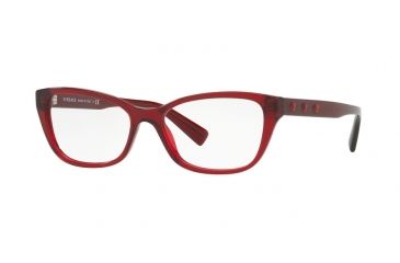 Image of Versace VE3249 Eyeglass Frames 388-54 - Transparent / Red Frame