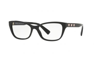 Image of Versace VE3249 Eyeglass Frames GB1-52 - Black Frame