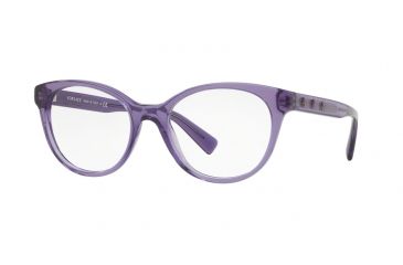 Image of Versace VE3250 Bifocal Prescription Eyeglasses 5160-52 - Transparent Violet Frame