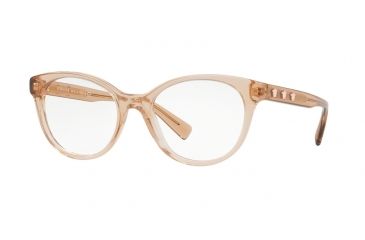 Image of Versace VE3250 Bifocal Prescription Eyeglasses 5215-54 - Transparent Light Brown Frame