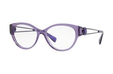 Image of Versace VE3254 Progressive Prescription Eyeglasses 5160-52 - Transparent Violet Frame