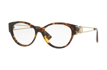 Image of Versace VE3254A Progressive Prescription Eyeglasses 5148-54 - Havana Frame