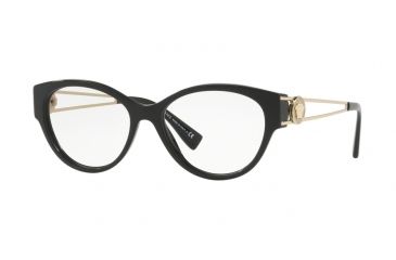 Image of Versace VE3254A Progressive Prescription Eyeglasses GB1-54 - Black Frame