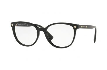 Image of Versace VE3256 Prescription Eyeglasses, 54mm, Black, VE3256-GB1-54-SV