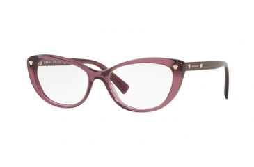 Image of Versace VE3258 Prescription Eyeglasses, 53mm, Transparent Violet, VE3258-5268-53-SV