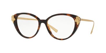 Image of Versace VE3262B Eyeglass Frames 5267-52 - Havana Frame