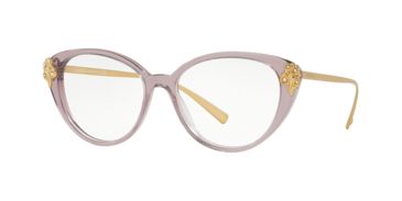 Image of Versace VE3262B Eyeglass Frames 5273-54 - Transparent Violet Frame
