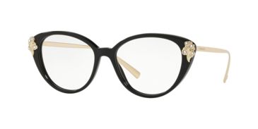 Image of Versace VE3262B Eyeglass Frames GB1-52 - Black Frame