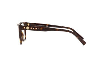Image of Versace VE3263BA Prescription Eyeglasses, 54mm, Dark Havana, VE3263BA-108-54-SV