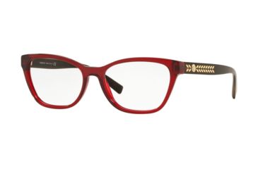 Image of Versace VE3265A Eyeglass Frames 388-54 - Transparent Red