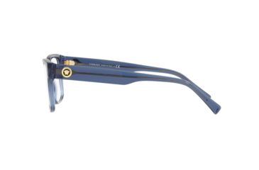 Image of Versace VE3266 Progressive Prescription Eyeglasses, 53mm, Transparent Blue, VE3266-5292-53-PRO