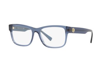 Image of Versace VE3266 Progressive Prescription Eyeglasses, 53mm, Transparent Blue, VE3266-5292-53-PRO