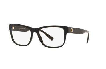 Image of Versace VE3266 Progressive Prescription Eyeglasses, 53mm, Black, VE3266-GB1-53-PRO