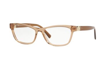Image of Versace VE3272 Progressive Prescription Eyeglasses, 52mm, Transparent Brown, VE3272-5304-52-PRO