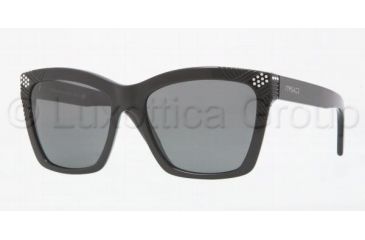 Image of Versace VE4213B Progressive Prescription Sunglasses VE4213B-GB1-87-5617 - Lens Diameter 56 mm, Frame Color Shiny Black