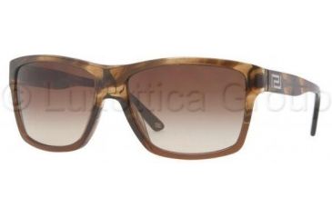 Image of Versace VE4216 Bifocal Prescription Sunglasses VE4216-965-13-5916 - Lens Diameter 59 mm, Frame Color Striped Brown