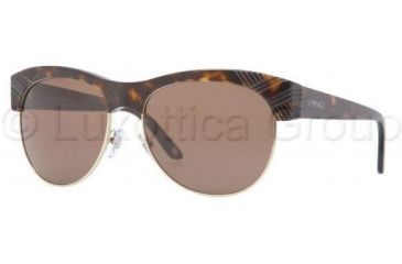 Image of Versace VE4222 Progressive Prescription Sunglasses VE4222-108-73-5616 - Lens Diameter 56 mm, Frame Color Havana
