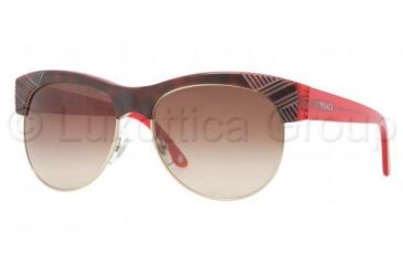 Image of Versace VE4222 Progressive Prescription Sunglasses VE4222-970-13-5616 - Lens Diameter 56 mm, Frame Color Havana Red