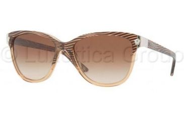 Image of Versace VE4228 Bifocal Prescription Sunglasses VE4228-934-13-5617 - Frame Color Brown, Lens Diameter 56 mm