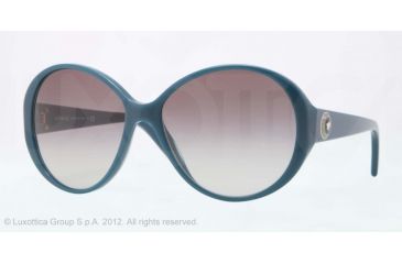 Image of Versace VE4239 Sunglasses 505811-58 - Petroleum Blue Frame, Gray Gradient Lenses