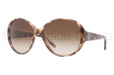 Image of Versace VE4239 Sunglasses 967/13-5815 - Spotted Brown Frame, Brown Gradient Lenses