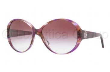 Image of Versace VE4239 Sunglasses 968/8H-5815 - Striped Violet Frame, Violet Gradient Lenses