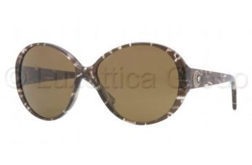 Image of Versace VE4239 Sunglasses 969/73-5815 - Brown Glitter Frame, Brown Lenses