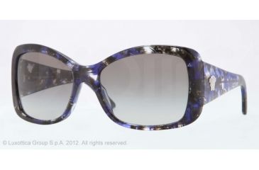 Image of Versace VE4247 Single Vision Prescription Sunglasses VE4247-502211-59 - Lens Diameter 59 mm, Frame Color Violet Striped Black