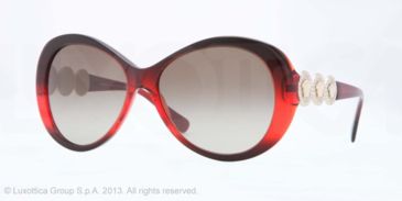 Image of Versace VE4256B Bifocal Prescription Sunglasses VE4256B-507513-58 - Lens Diameter 58 mm, Frame Color Dark Bordeaux/red