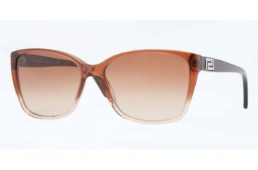 Image of Versace VE4268B Single Vision Prescription Sunglasses VE4268B-509113-57 - Lens Diameter 57 mm, Frame Color Dark Brown Transp/brown Transp