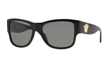Image of Versace VE4275 Single Vision Prescription Sunglasses VE4275-GB1-81-56 - Lens Diameter 56 mm, Frame Color Black