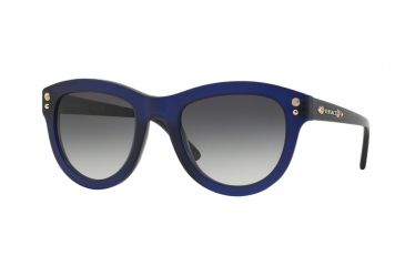 Image of Versace VE4291 Progressive Prescription Sunglasses VE4291-51388G-53 - Lens Diameter 53 mm, Frame Color Matte Transparent Blue