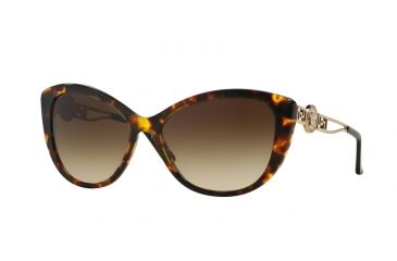 Image of Versace VE4295 Single Vision Prescription Sunglasses VE4295-514813-57 - Lens Diameter 57 mm, Frame Color Havana