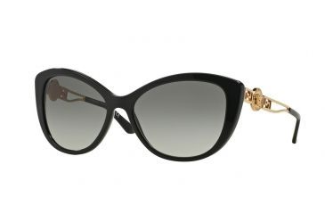 Image of Versace VE4295 Single Vision Prescription Sunglasses VE4295-GB1-11-57 - Lens Diameter 57 mm, Frame Color Black