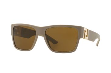 Image of Versace VE4296 Sunglasses 514673-59 - Sand Beige Frame, Brown Lenses