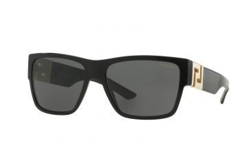 Image of Versace VE4296 Sunglasses GB1/81-59 - Black Frame, Polar Grey Lenses