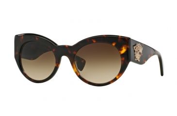 Image of Versace VE4297 Single Vision Prescription Sunglasses VE4297-514813-54 - Lens Diameter 54 mm, Frame Color Havana