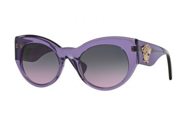 Image of Versace VE4297 Single Vision Prescription Sunglasses VE4297-516090-54 - Lens Diameter 54 mm, Frame Color Transparent Violet