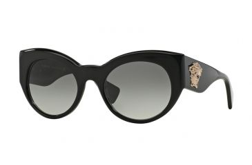 Image of Versace VE4297 Single Vision Prescription Sunglasses VE4297-GB1-11-54 - Lens Diameter 54 mm, Frame Color Black