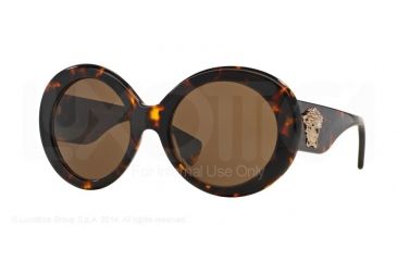 Image of Versace VE4298 Single Vision Prescription Sunglasses VE4298-514873-55 - Lens Diameter 55 mm, Frame Color Havana