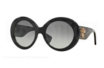 Image of Versace VE4298 Single Vision Prescription Sunglasses VE4298-515611-55 - Lens Diameter 55 mm, Frame Color Black