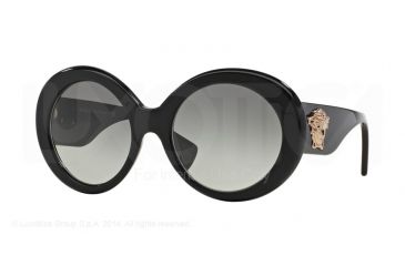 Image of Versace VE4298 Single Vision Prescription Sunglasses VE4298-GB1-11-55 - Lens Diameter 55 mm, Frame Color Black