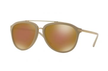 Image of Versace VE4299 Single Vision Prescription Sunglasses VE4299-51425A-58 - Lens Diameter 58 mm, Frame Color Beige Rubber